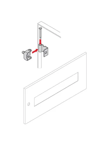 Abb hinges for metal front panels 20 pieces PHFP0020