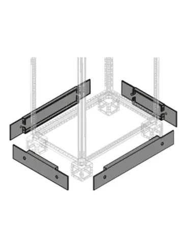 Abb plinth flanges for panels L600mm in steel 2 pieces PPFM1060