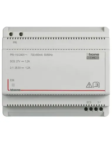 Bticino MY HOME SCS BUS power supply 6 modules 1.2A 110-240V E56