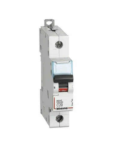 Bticino circuit breaker 1 pole 4.5KA 20A FA81C20