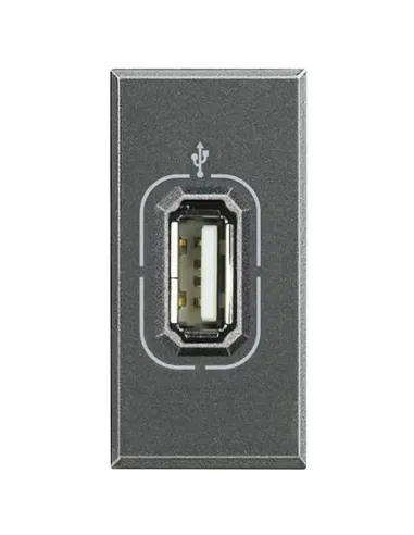 Bticino Axolute Anthracite HS4285 USB Data Socket