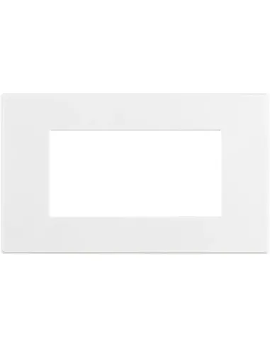 Bticino Axolute AIR 4-place cover plate, matt white, paintable HW4804AW