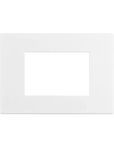 Bticino Axolute AIR 3-place cover plate, matt white, paintable HW4803AW