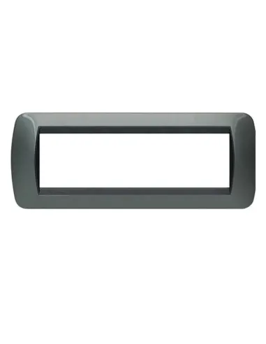 Bticino Living International 7-module dark steel plate L4807AC