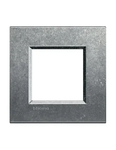 Bticino Livinglight plate 2 modules square native color LNA4802NA