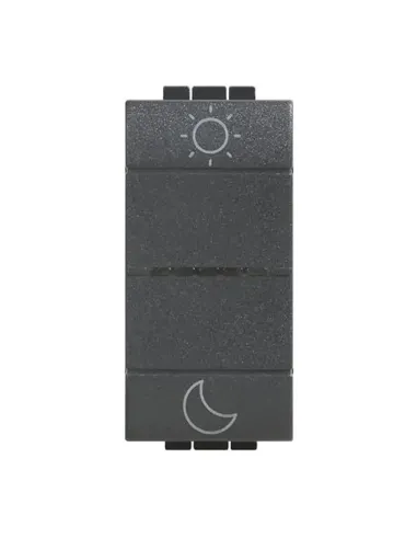 Comando Scenari Wireless Notte&Giorno Bticino LivingLight a Batteria Antracite LN4574CWI