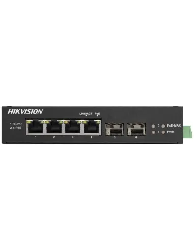 POE Switch Hikvision DS-3T0506HP-E/HS 4 Ports 60W 301801602