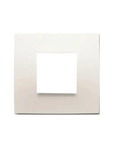 Abb Chiara placca 2 moduli bianco 2CSK0201CH