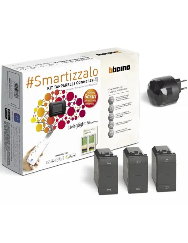 Kit Tapparelle connesse Smart Bticino LivingLight Antracite SL3602KIT