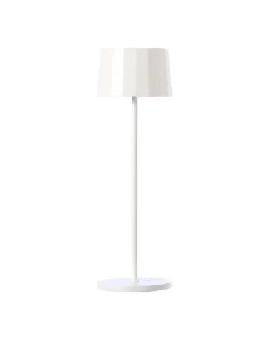 Lampada da tavolo ricaricabile Marino Cristal Twiggy Less Bianco 42754