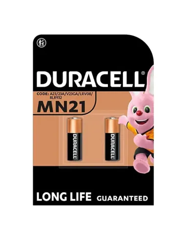 Batteria Alcalina 12V Duracell MN21 per telecomandi Blister 2 pezzi 302292100