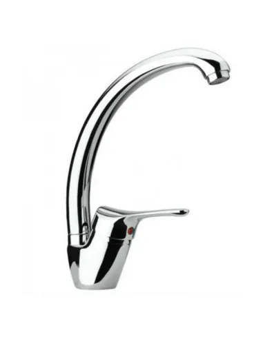 Paini Pilot sink mixer with high brass spout 04CR570P1