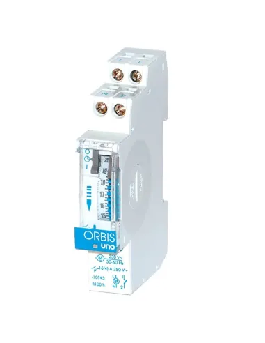 Orbis UNO QRD interruttore orario con cavalieri 1 modulo OB400232