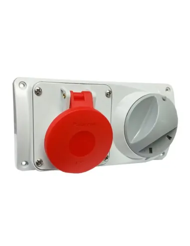 Palazzoli CEE Interlocked Industrial Socket 3P+N+E 16A 400V IP55