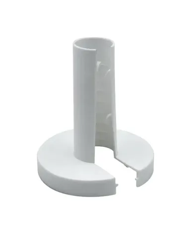 Idroblok round pipe cover rosette 60x70 mm in white abs 0202290020