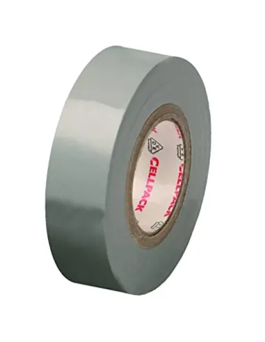 Cellpack PVC insulating tape gray No 128 0.15 mmx19 mm 145808