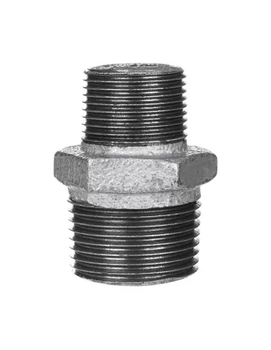 Gebo Cast Iron Threaded Nipple for M/M Pipes 3 x 2 inches 245-50G