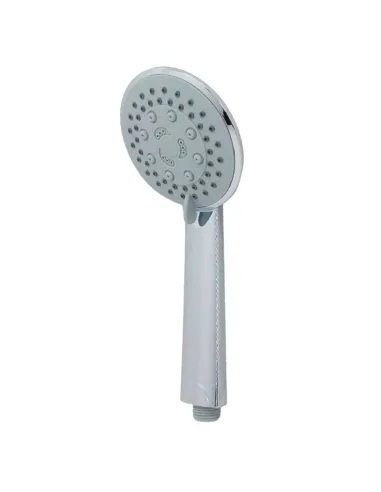 Giove chrome round hand shower with 3 hydromassage jets