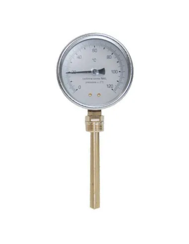 Ferrari bimetallic thermometer radial connection 80 mm 1/2 L 100 mm 110493