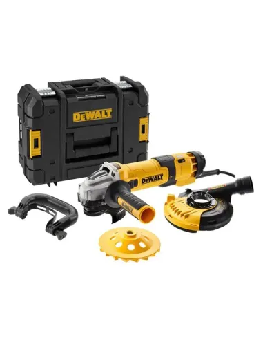 Smerigliatrice Angolare DeWALT 125mm con Tazza diamantata e Cuffia DWE4257KTQS