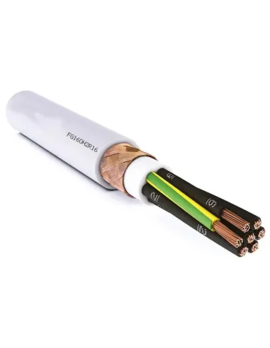 Shielded multicore cable FG16OH2R16 7x1.5 mm2 0.6/1 kV with yellow/green