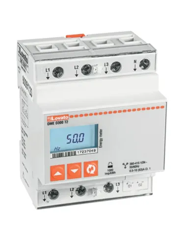 Lovato three-phase digital energy meter with neutral DMED300T2