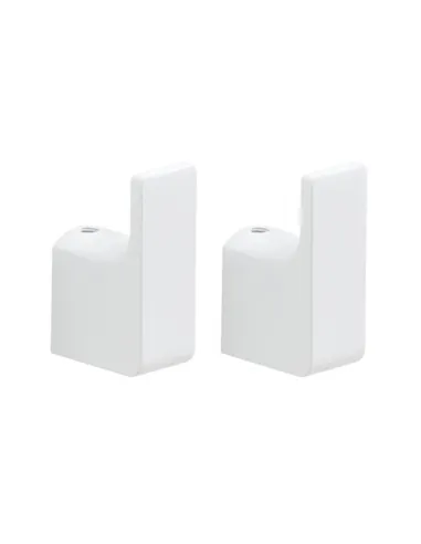 Gedy Pirenei bathrobe hanger 2 pieces matte white PI27-02