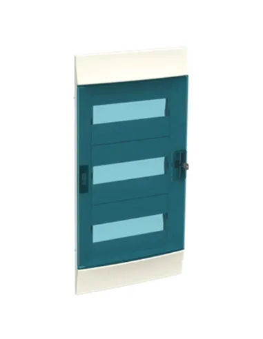 Centralino da incasso ABB 36 moduli IP41 porta blue petrol 3 file 41F12X32