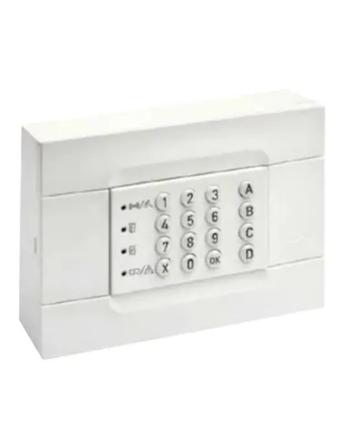 Urmet white LED control keypad for wall or recessed installation 1061/026