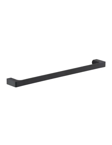 Porta asciugamani bagno a muro Gedy Pirenei 60cm nero matto PI21-60-14