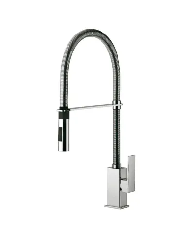 Paffoni Elle sink mixer 2 jets chromed swivel spout EL179CR