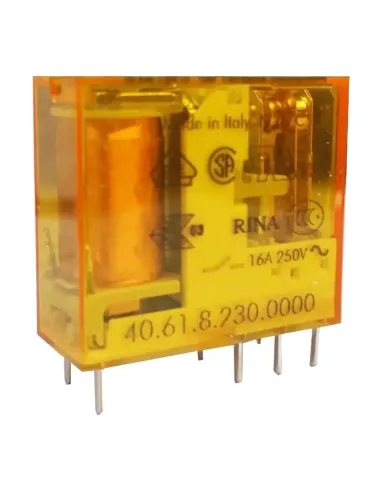 Finder Mini Relay 1 exchange 16A coil 230VAC alternating 406182300000