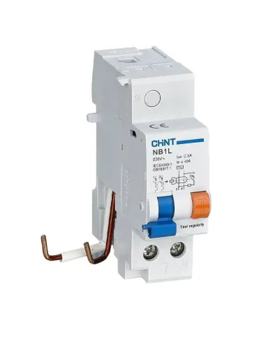 Blocco differenziale Chint NB1L-63 63A 300MA Tipo AS 2P 2 Moduli 51631