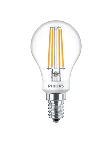 Lampadina Sfera filamento Led Philips 5W attacco E14 2700K PHILEDLUS40E14D