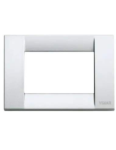 Vimar Idea classic placca in metallo 3 moduli argento metallizzato 16733.21