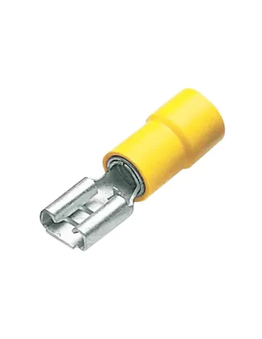 Faston Capicorda Cembre femmina 4mmq 6,3X0,8 100 pezzi Giallo GF-F608