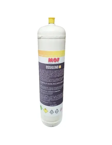 Bombola Ossigeno a perdere Mgf attacco M12x1 950 ml 938165