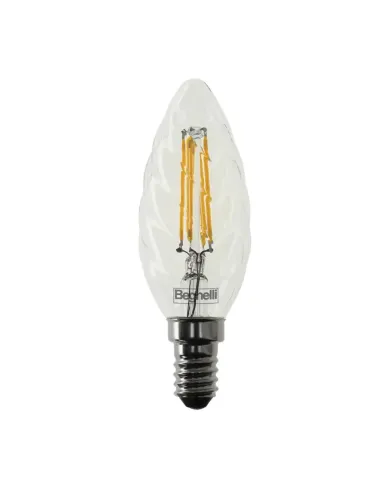 Beghelli tortiglione Zafiro LED bulb E14 4W 2700K warm light 56412