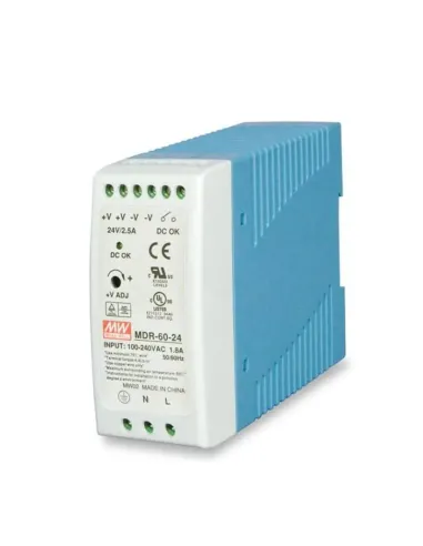 4 Power 60W 24V Single Output DC Din Rail Power Supply PWR-60-24