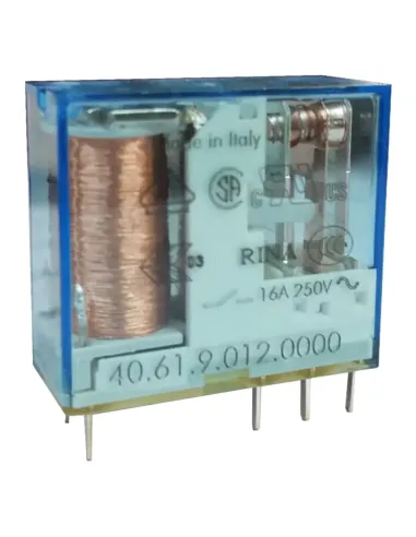 Mini Relay Finder 1 exchange 16A coil 12VDC continuous 406190120000