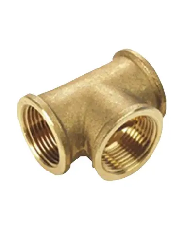 Tee fitting for IBP F/F/F 1 inch brass pipes 8130 M08008008