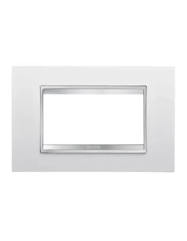 Gewiss Chorus placca LUX 4P bianco GW16204TB