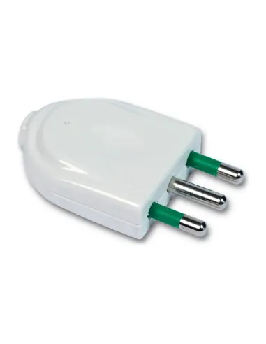 Straight plug Fanton 2P+E 10A S11 white 82510-E