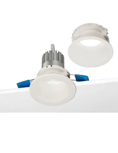 Faretto ad incasso tondo LED Nobile 8,5W 3000K doppia cornice Bianca D1R/40/3K/W