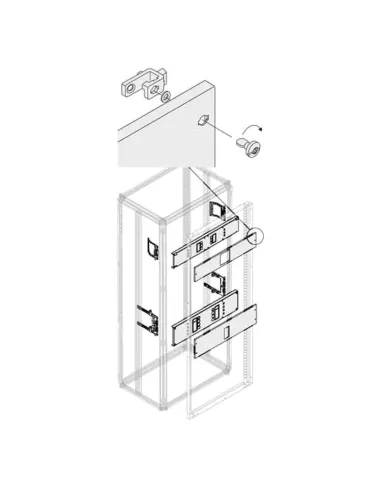 Kit T5 Abb per installazione orizzontale interruttori Tmax 3/4P fisso PHCT5406