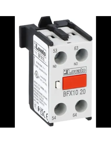 Lovato auxiliary contact for BF 2NO BFX1020 series contactors