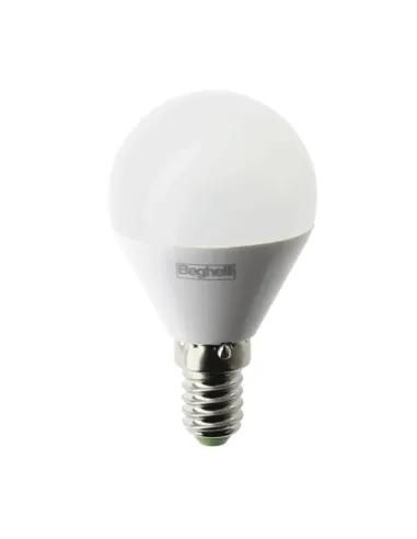 Lampadina Beghelli Sfera LED E14 5W 3000K luce calda 56985