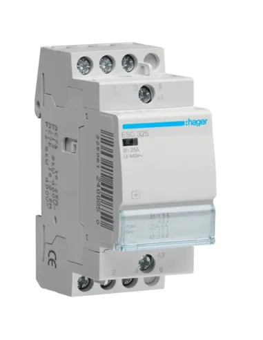 Hager contactor 25A 3NA 230VAC ECO 2 modules ESC325