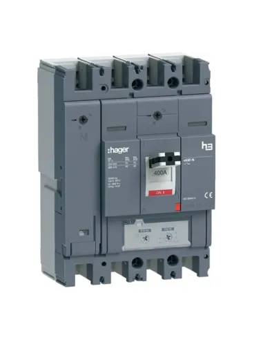 Hager h3 4P 400A 40KA neutral adjustable circuit breaker HNJ401DR