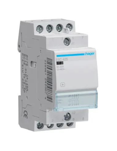 Hager contactor 25A 4NA 230VAC 2 ESC425 modules